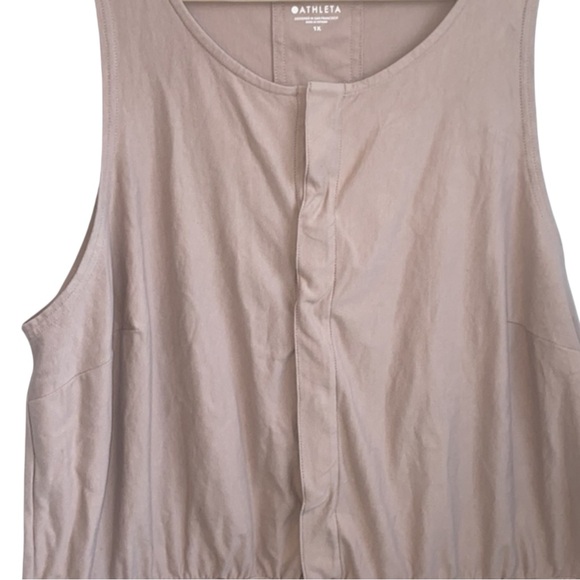 ATHLETA Farallon Romper in Mocha Latte Size 1X — PURE SUMMERTIME VIBES!!! - Picture 5 of 10